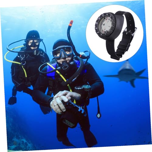 BESTonZON Brújula de Muñeca Luminosa Impermeable con Esfera Balanceada para Reloj para Senderismo, Camping, Buceo y Navegación miniatura 7