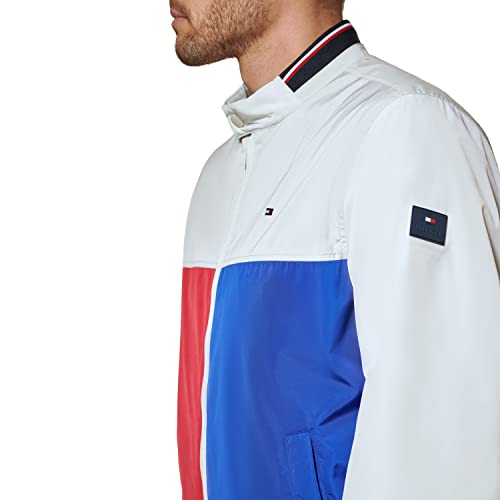 Image of Tommy Hilfiger Men's Lightweight Varsity Rib Knit Bomber Jacket