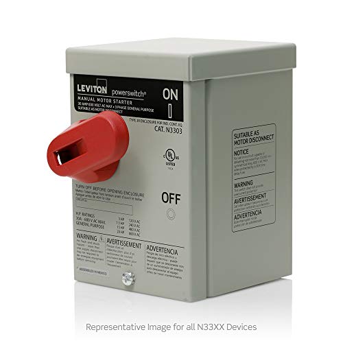 Interrupteur Leviton N3303-DS triphasé 30A 600V boîtier Type 3R - 4