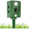 Ultraschall Katzenschreck, Solarbetrieben Wasserdicht Tierschreck Blinklicht und USB, Ladung für Katzen Hunde Eichhörnchen Ratte Füchse Schlange Hirsch Wildtiere, Garten Ultraschall Fuchsabwehr - 2