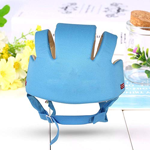 Casco de seguridad para niños, 1 pieza 100% algodón infantil Casco de seguridad para bebés Sombrero de protección para la cabeza del bebé para caminar
