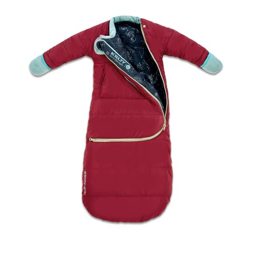 Kelty Space Cadet Infant and Toddler Sized Arms-Out Sleeping Bag, 30-40F Degree Rated, 8M-4T, Fleece-Lined Hand Covers (40F / 8-24M)