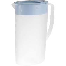 6l Blue Plastic Beverage Kettle with Lid Heat Resistant Cold Water Pitcher with Scale Suitable for Home and Kitchen Use