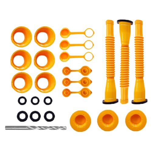 Ausgießer-Set für Kanister | Auslaufsicherer Auslauf für Kanister | Ersatz-Set für Camping Marine Werkstatt Garage