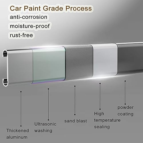 yariwiz (1 Pack) Matte Black Towel Rack Wall Mounted No Drill and Screw Mounting, Bathroom Bath Shower Length 24 inch Double Towel Rod with Shelf Hotel Towel Rack B0502-MB