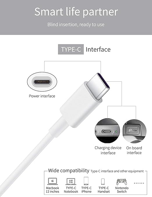 Image of 20W Fast Charging Data Cable Type C to C for iPhone 15 /15pro /15 Pro Max / 15 Max (Type C to C Cable)