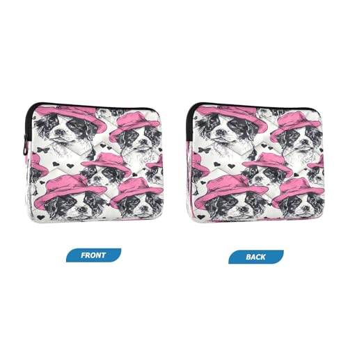 Funda para portátil 13-14 pulgadas con diseño perro miniatura 2