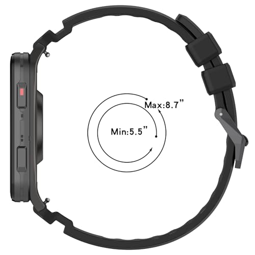Correa Ajustable de Silicona para Garmin Venu X1 24mm Negra miniatura 5