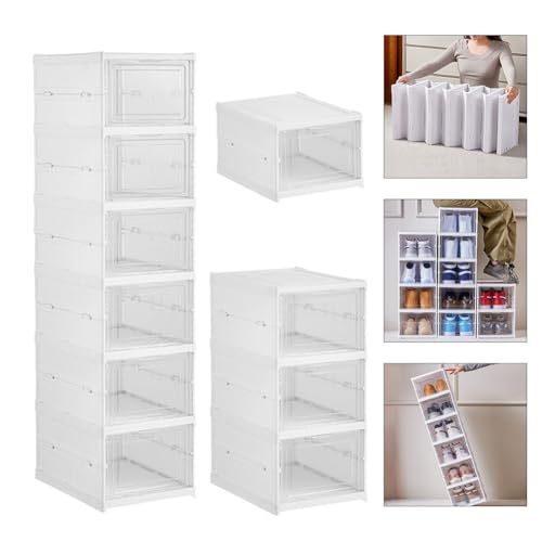 Boîte de rangement en plastique rigide pliable et durable en C - 7
