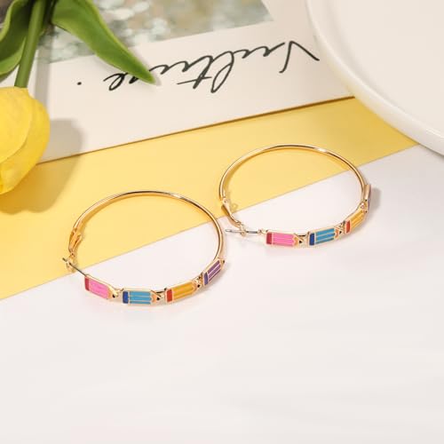 BVGA Teacher Earrings for Women Book Pencil Hoop Earrings Teacher Jewelry Appreciation Gifts Back to School Outfits Accessories3