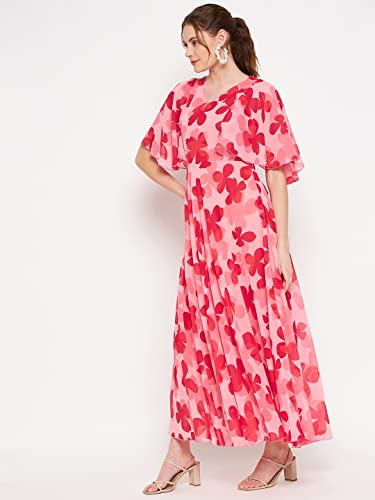 Image of HELLO DESIGN Women V-Neck Solid Maxi Dresses