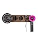 Produktbild TentHome Haartrocknerhalter Magnetische Aufhänger Haartrockner Wandhalterung für Dyson Supersonic, Diffusor und Zwei Düsen, Kabelsteckerhalter Netzstecker Schnurhalter (Medium, Walnussholz)