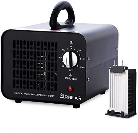 Alpine Air Commercial Ozone Generator, 6000mg/h O3 Machine Home Air Ionizer Deodorizer for Rooms, Smoke, Cars and Pets
