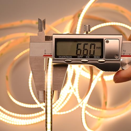 Tira LED COB Flexible 6.6mm 12V 3000K 5 metros miniatura 2