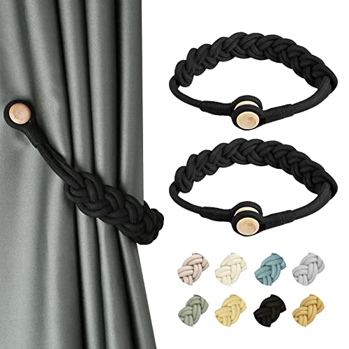 Alzapaños magnéticos de cortina para salón y dormitorio, cuerda trenzada de algodón OUdini 2