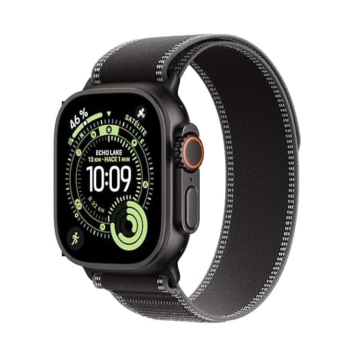 Apple Watch Series - relojes inteligentes 20 Apple Watch Ultra 3 GPS + Cellular, Reloj prémium para Running y Multideporte con Caja de Titanio Resistente de 49 mm y Correa Loop Trail Negro/carbón - Talla M/L. Monitores avanzados de Salud