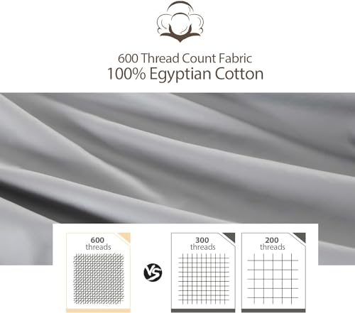 Image of 100% Cotton Toddler Pillow Protectors with Invisible Zipper, 600 Thread Count Sateen Wave Soft Breathable Hypoallergenic Nursery Pillowcases for Kids, 13x18 Inches, Set of 2