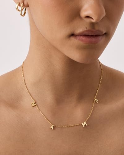 PAVOI 14K Gold Plated Mom Necklace for Women - Cubic Zirconia Mama Necklace Gold Jewelry Gifts for Mothers Day - Dainty Pendant New Mom Jewelry2