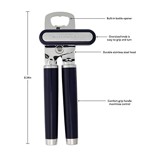 Image of KitchenAid Classic Multifunction Can Opener / Bottle Opener, 8.34-Inch, Cobalt Blue