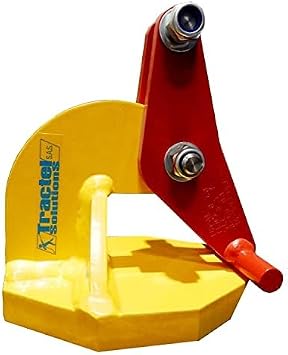 Tractel Horizontal Lifting Plate Clamp | 1 Ton / 2,200 lbs - Jaw Opening 0-60mm 02 38 in. | Industrial Grade Clamp Topal TLH1 ANSI B30.20 Standards | 51038