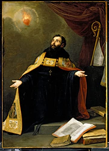 Affiche Saint Augustin Murillo Toile pour Habiller un Grand Mur