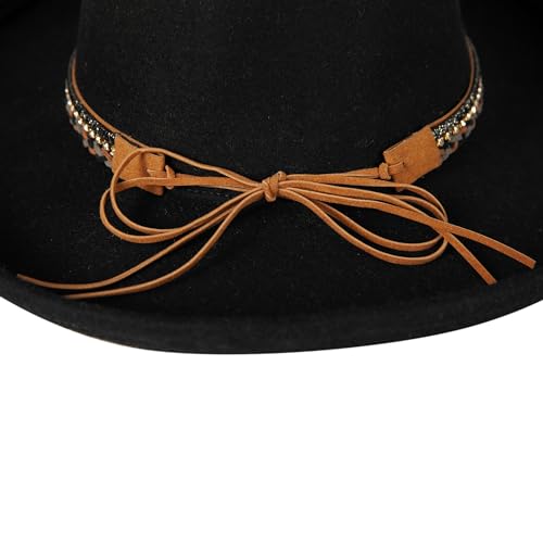 Image of Lucky Brand Womens Ranger Hat | Wide Brim | Felt | Rancher | Americana | Western Inspired | Classic | Fashion | Cowboy