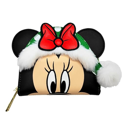 Loungefly Disney Minnie Mouse Elf Cosplay Polka Dot Christmas Wallet