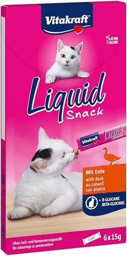 Vitakraft Liquid Snack, golosina para Gatos, Snack cremoso para G...