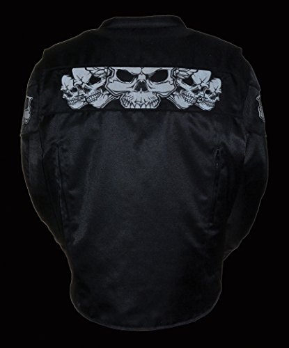 Image of Milwaukee Leather Men's CE Armored Textile Motorcycle Rider Jacket - Year Round Wear