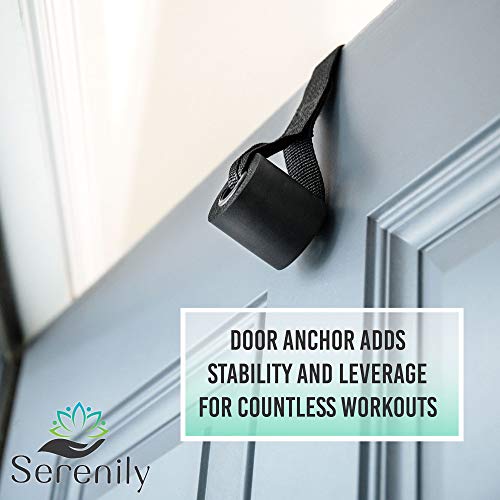 Serenily 11Pc Resistance Bands Set - Exercise Bands For Resistance Training With Carry Bag. Resistance Band Door Anchor System - Elastic Home Workout Equipment- Fitness Bands For Legs For Women & Men #TOP4