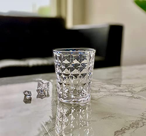 Klifa- Cupid- 16 Ounce, Set Of 6, Acrylic Drinking Glasses Tumblers, Bpa-Free, Stackable Plastic Drinkware, Dishwasher Safe, Clear #TOP1