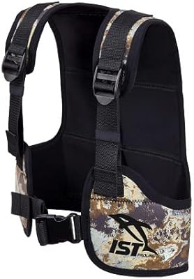 IST VSA0240 Free Diving/Apnea Weight Vest, Holds Up to 35lbs (Camouflage Brown, X-Large)