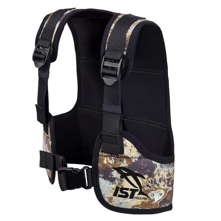 IST VSA0240 Free Diving/Apnea Weight Vest, Holds Up to 35lbs (Camouflage Brown, Medium)