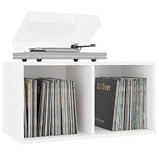 Doneioe Boîte de Rangement pour Disque Vinyle, présentoirs/Rangement pour Disque Vinyle LP, 71x34x36 cm, Blanc - Les Beatles, Paul McCartney, John Lennon, RIngo Starr, George Harrison Doneioe Boîte de Rangement pour Disque Vinyle, présentoirs/Rangement pour Disque Vinyle LP, 71x34x36 cm, Blanc – Image 5