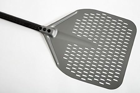 Pala pizza alluminio forata rettangolare ø 36 cm, manico in carbonio :  Amazon.it: Elettronica