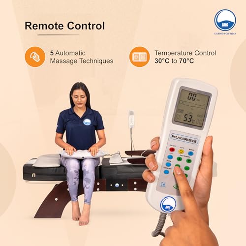 Image of ARG HEALTH CARE 900 Stone Heating Mat For Back Pain Relief & Muscle Relaxation Far Infrared Heating Mattress Improve Circulation EMS Full Body Massage Therapy Use For Office Home Clinic (Jade Thermal Massage Bed)
