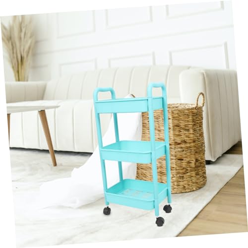 Zerodeko Rack de carrinho prateleiras rolantes para banheiro carrinho de rolo carrinho de compras pr