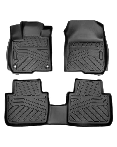 Powerty Floor Mats Compatible for Honda HR-V 2023 2024 2025 Accessories Set All Models TPE 3D Car Mats All-Weather Custom Fit Floor Liners