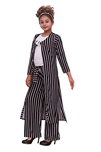 Girls Top, Palazzo and Shrug (Black, 11-12 Years) 2