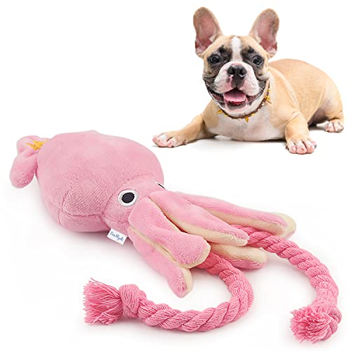 Dearlydo Octopus Dog Toy – Squeaky Octopus Plush Dog Toy With Ropes – Interactive Dog Toys For Boredom, Fetch, Play – Durable Stuffed Animal Plush Toy For Puppies, Small, Medium Dogs #TOP22
