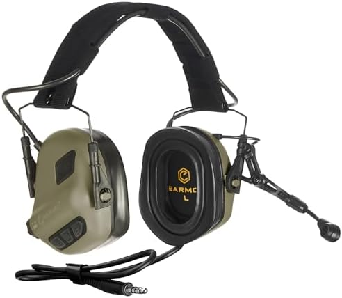 EARMOR M32 Plus Tactical Headset, Electronic Ear Protection, NRR 22dB
