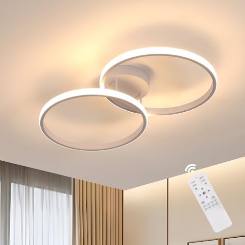 Plafon LED Techo Regulable, 38W Lámpara de Techo con Mando a Dist...
