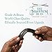 Grade A Ugandan Vanilla Beans – Plump, Moist, Oily & Fresh – Perfect for Baking, Extracts & Desserts - Pack of 10