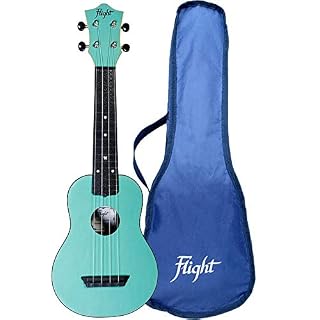 Flight, 4-String Travel Series Soprano Ukulele, Light Blue (TUS-35LB) - Les Beatles, Paul McCartney, John Lennon, RIngo Starr, George Harrison