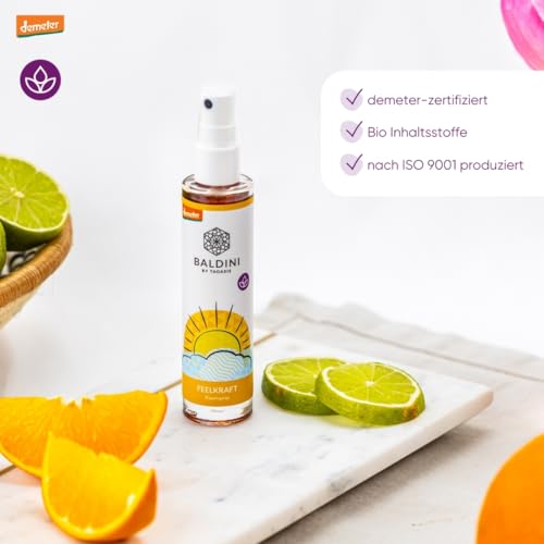 Baldini - Feelkraft BIO-Raumspray aus 100% naturreinen Rohstoffen, demeter, 50 ml