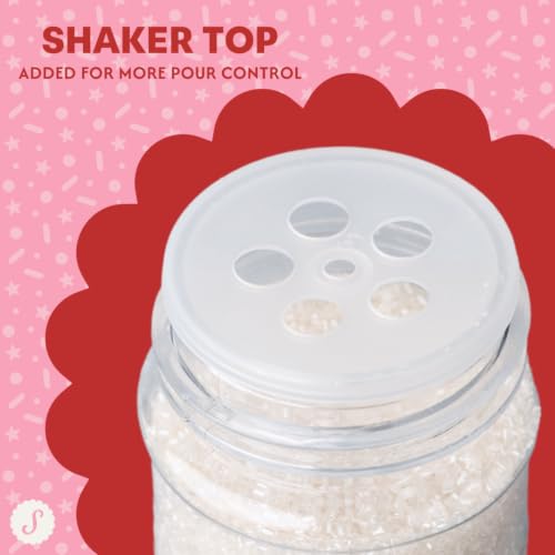 Image of Sweets Indeed White Decorating Sugar - White Sanding Sugar Crystals for Baking & Decorating Cupcakes, Cookies, Cakes & Desserts - Wedding, Holiday & Party Topping - 5.11 ounces