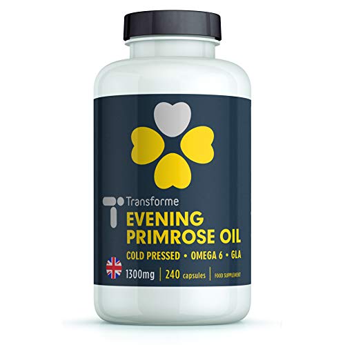 Transforme Evening Primrose Oil Capsules 1300mg, 240 Softgels