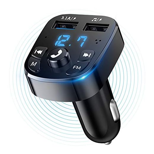 Car Wireless Bluetooth FM Transmitter for Car, USB, TYPE C, Bluetooth FM Transmitter for Car, Car Charger Dual USB Charging, Hands-Free Calling, Music Player Supports TF Card & USB Disk.