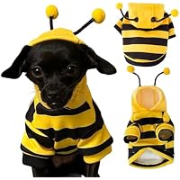 Disfraz de abejorro con Capucha para Perro, Ropa de Gato,