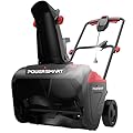 PowerSmart 21 Inch Electric Snow Blower - 120V 15 Amp, 2100 RPM, LED Light for Yard, Road